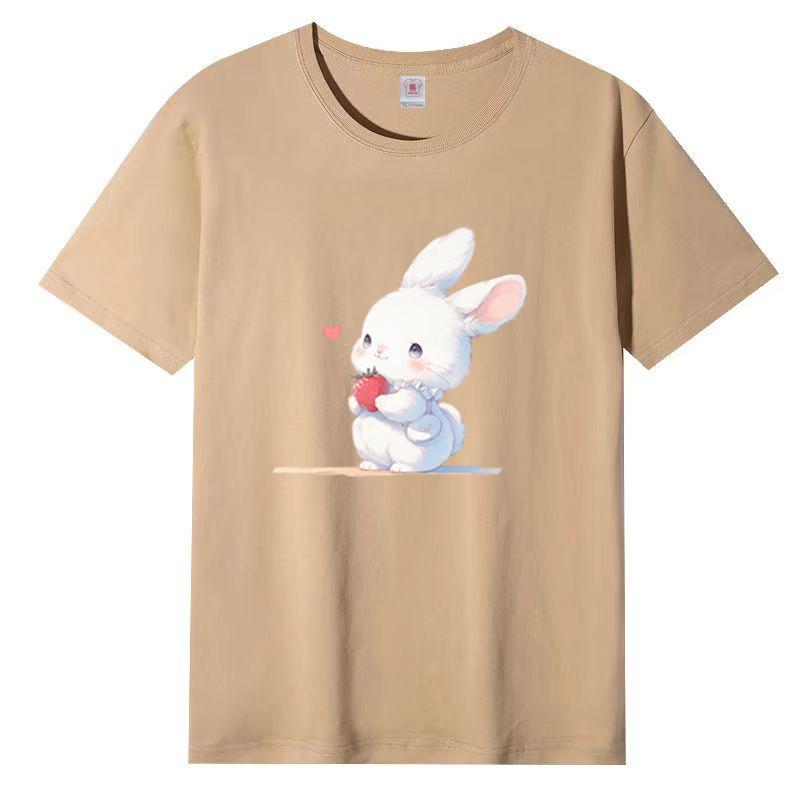 Cotton Short-sleeved T-shirt Female Loose Korean Version of The Harajuku Wind New Letter Printing Students Cotton Body Shirt Female
