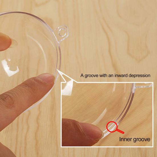 5 шт. Рождественский шар Прозрачный Наполняемый Полый Небьющийся Многоразовый Сценический макет Декор Торгового центра Рождественский декор Подвеска-шар для подвешивания Вечеринка