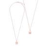 H-Style Pink Crystal Pendant Necklace with Kelly Bag Design