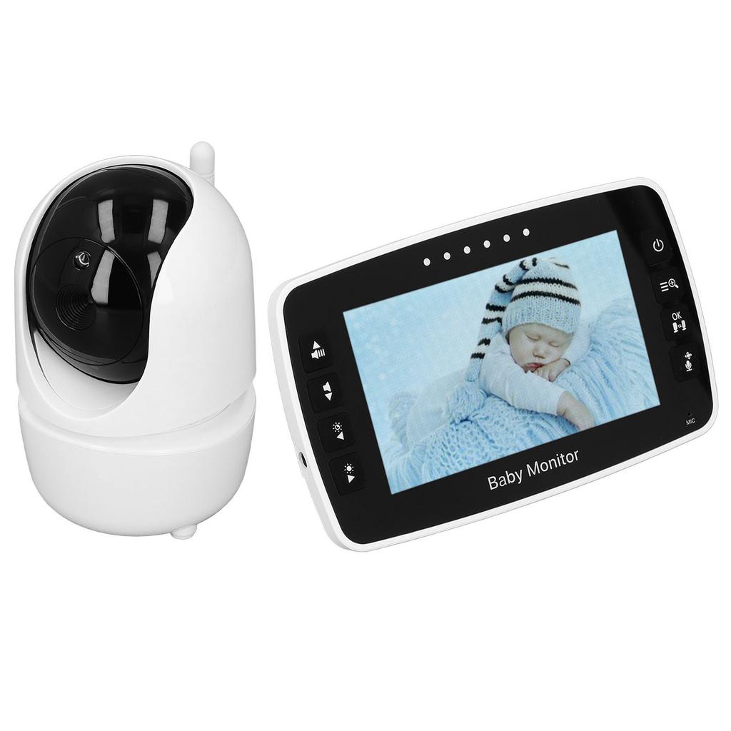 4,3-дюймовый беспроводной видеоняня с экраном IPS, 2-кратным отображением температуры, 2-сторонним ночным видением для ребенка