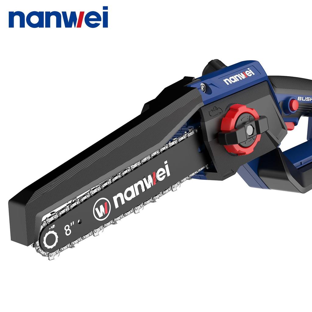 NANWEI 8-дюймовая электрическая цепная пила 5800 об/мин, Скорость 8 м/с, Ручное нажатие