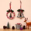 Round Christmas Decoration Decorative Christmas Wooden Pendant Navidad Gift   DIY