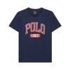 Polo Letter And Number Print Crew Neck Short Sleeve T-Shirt Men T-Shirts Blue 710796090-003