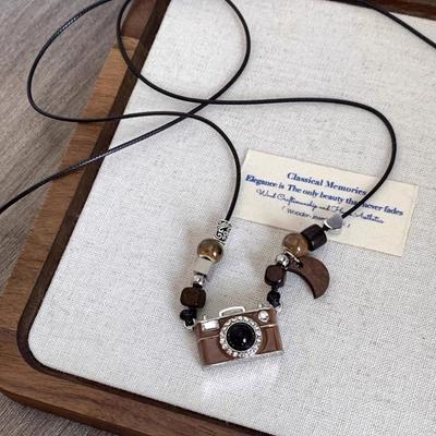 Винтажная пленочная камера Memory Brown Пленочное ожерелье Длинный аксессуар