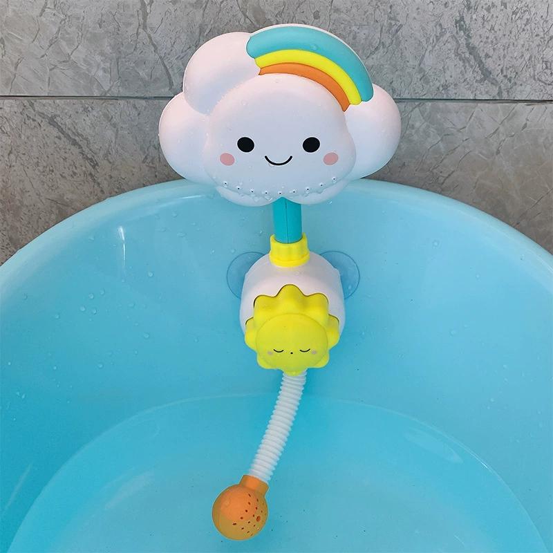 Игрушки для купания младенцев Купание Милые Плавающие Распыляющие Воду Облака Цветы Душ Игрушка для Ванны Для Детей Бассейн Игрушка для Игр в Воде