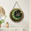 2D Flat 20cm Moon Festival, Eid Wooden Wall Hanging Decor - Arab Universal Holiday Wooden Pendant, Home Decoration, Welcome Sign Party Decor, Wood
