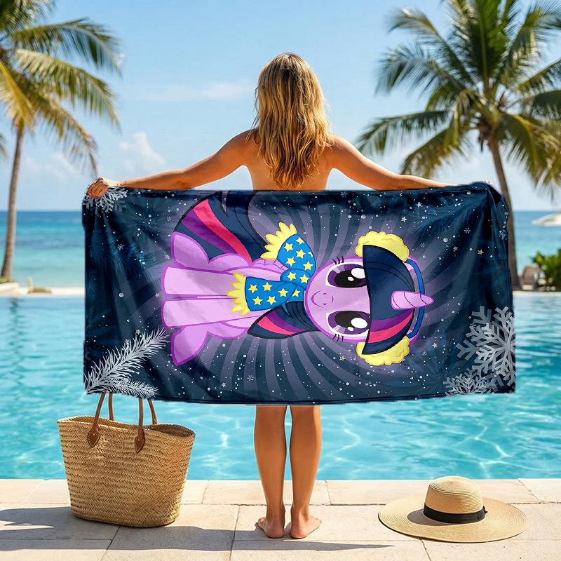 Twilight Sparkle Fashion Beach Towel: Ideal for Summer Adventures Soft, absorbent and quick drying suitable for swimming and bathing
