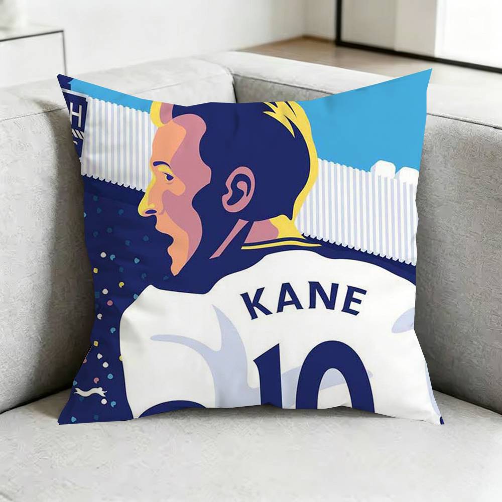 Harry kaneE Football Cartoon Pillow Case Square DoubleSided Sofa Cushion Cover Bedroom Bedside Pillow Gift