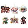 Monkey Car Hanging Pendants Acrylic 2D Car Charms for Backpack Keychain Cute Rearview Mirror Decoration Christmas Gift for Friends