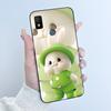 For Cricket Icon 4 Case Luxury Cute Love Rabbit Funny Black TPU Soft Silicone Protective Phone Case for Cricket Icon4 Back Cover