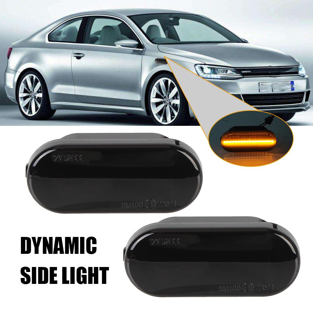 Мигающий индикатор бокового габарита для Volkswagen VW Golf Bora Passat Paul T5 Sharan Shar an 2 шт. светодиодный динамический указатель поворота Автомобильный светильник Автомобильные аксессуары