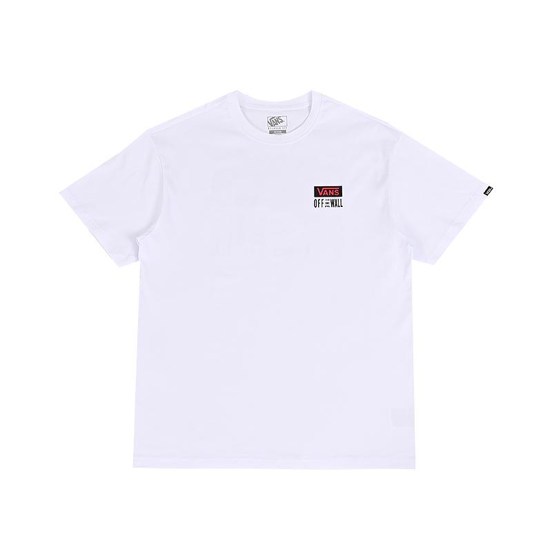 Vans Футболки Мужские Белые С Круглым Вырезом Средние VN000QH7WHT