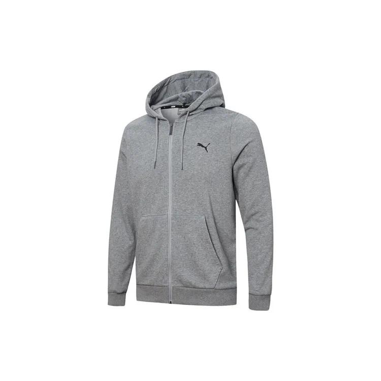 PUMA Jackets Men's Gray Hooded Moderate Other (Unisex) Jackets 848732 03