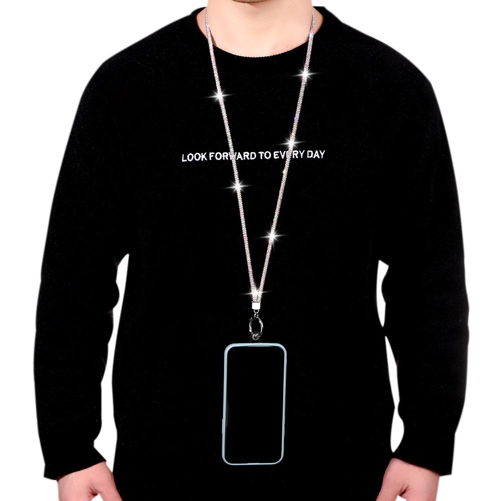 Блестящий яркий брелок с бриллиантами и кристаллами, анти-потерянная веревка, ремни, стразы, ремешок для телефона, подвесной шнур