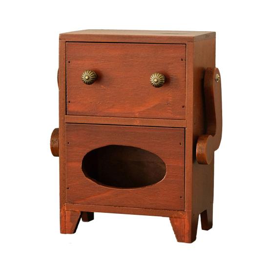 Мини-шкафчик для хранения в форме робота Деревянная шкатулка для украшений Ящик и держатель для салфеток Настольный органайзер для украшений Косметики Туалетного столика Общежития Спальни