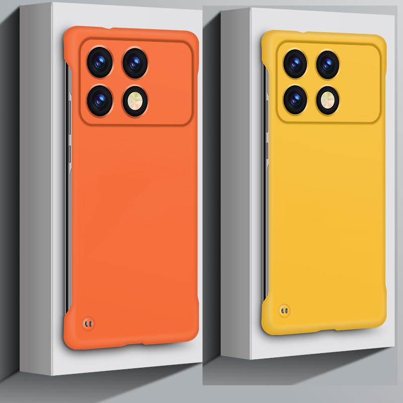 Ультратонкий безрамный матовый чехол для ПК с защитой от отпечатков пальцев для Xiaomi Poco X6 Pro, противоударный чехол-накладка