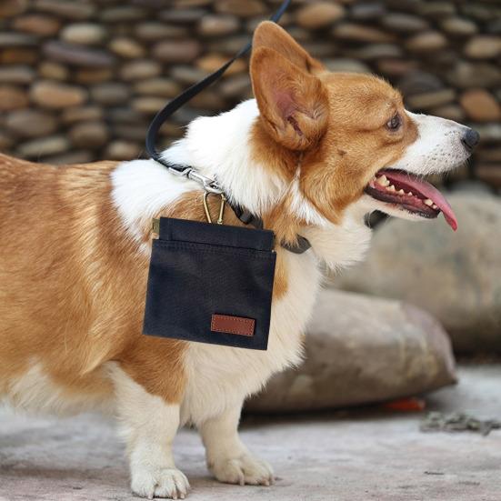 Сумка для лакомства для собак с зажимом, водонепроницаемая, для дрессировки собак, сумка для поощрения в виде змеи, портативная, без помощи рук, для выгула собак, сумка для хранения еды для щенков, на открытом воздухе, с автоматическим закрыванием