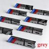 CVB13 10.5x2cm Applicable to the modification of ABS badge in the front grille of BMW M1 M2 M3 M4 M5 M6 M7 M8 new gray badge.