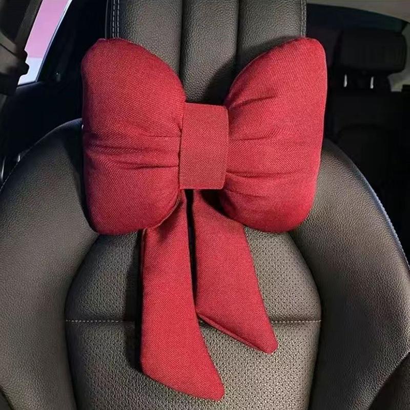 Подголовник для автомобильного сиденья с регулируемой поясничной поддержкой, подушка для шеи, мягкая льняная подушка, подушка для подголовника в автомобильном путешествии