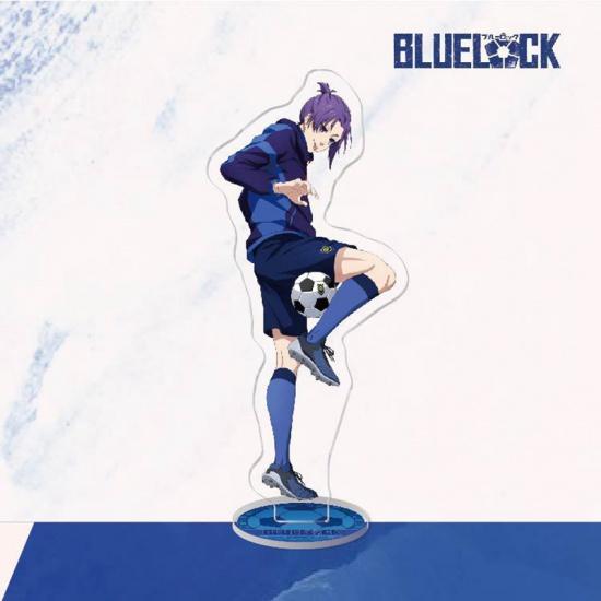 Модель подставки с синим замком, брелок для ключей Isagi Yoichi Bachira Meguru Kira Ryosuke Chigiri Hyoma, украшение для стоящего знака