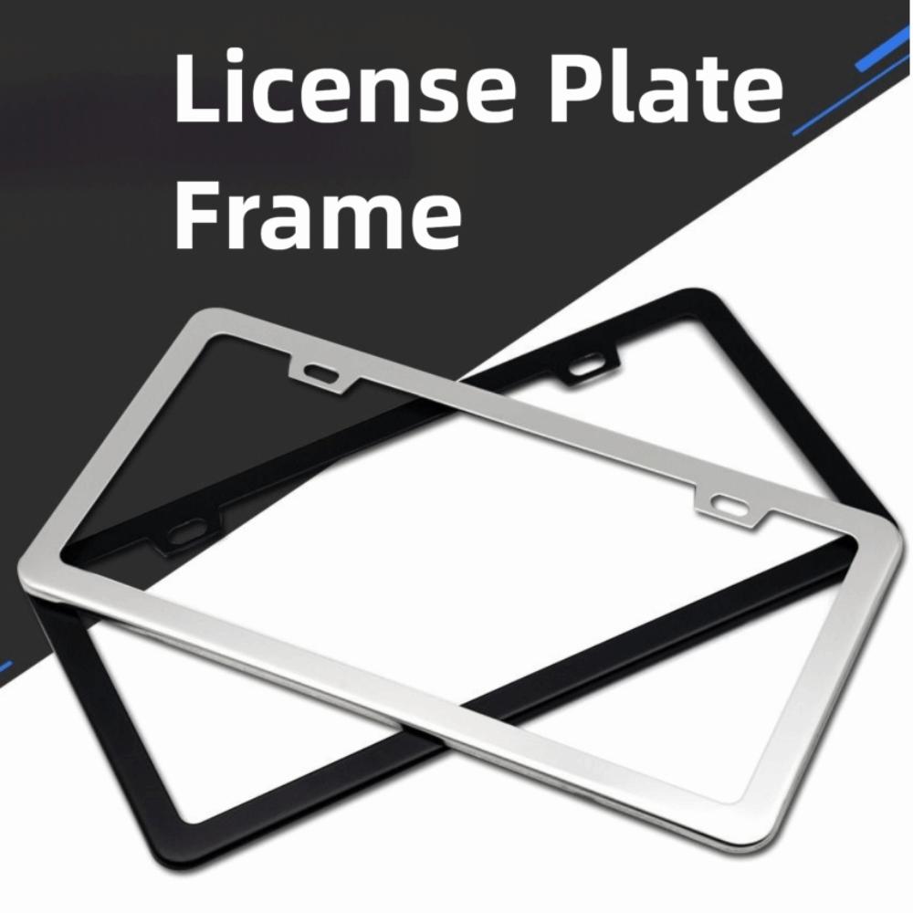 2Pcs Universal License Plate Cover Rustproof Truck License Plate  Vehicles Exterior Decoration