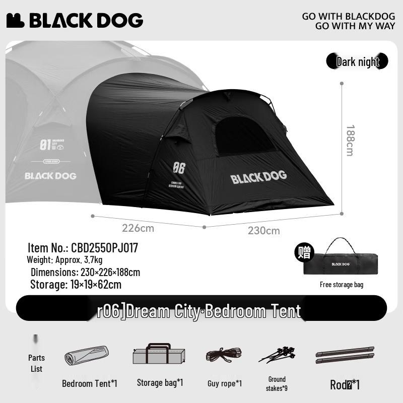 Black Dog Imagination City Expandable Dome Tarp