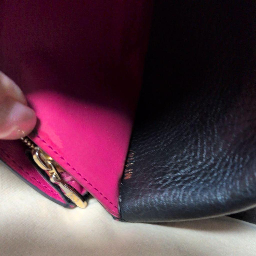 Used LOUIS VUITTON Portefeuille Capucines long wallet black pink