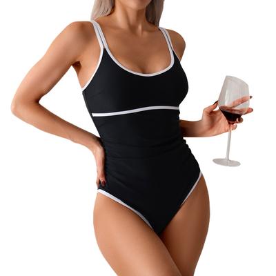 Женский цельный модный и сексуальный купальник с бюстгальтерными подушечками и без стальной поддержки