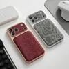 Чехол для телефона с леопардовым принтом для For Iphone 17 13 14 1 16 Pro Max 17Pro Кожаный Официальный Большие Окна Ударопрочный Защитный Чехол