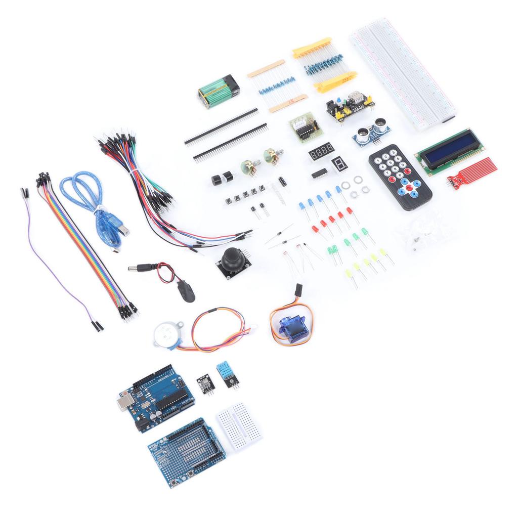 Супер стартовый комплект схема макетная плата силовой модуль светодиод ЖК резистор электронный компонент набор