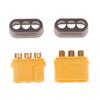 1 Pair Amass Mr60 Plug 3.5Mm 3 Core Connector T Plug Interface Connector Sheathed With Protector Cover For Rc Model