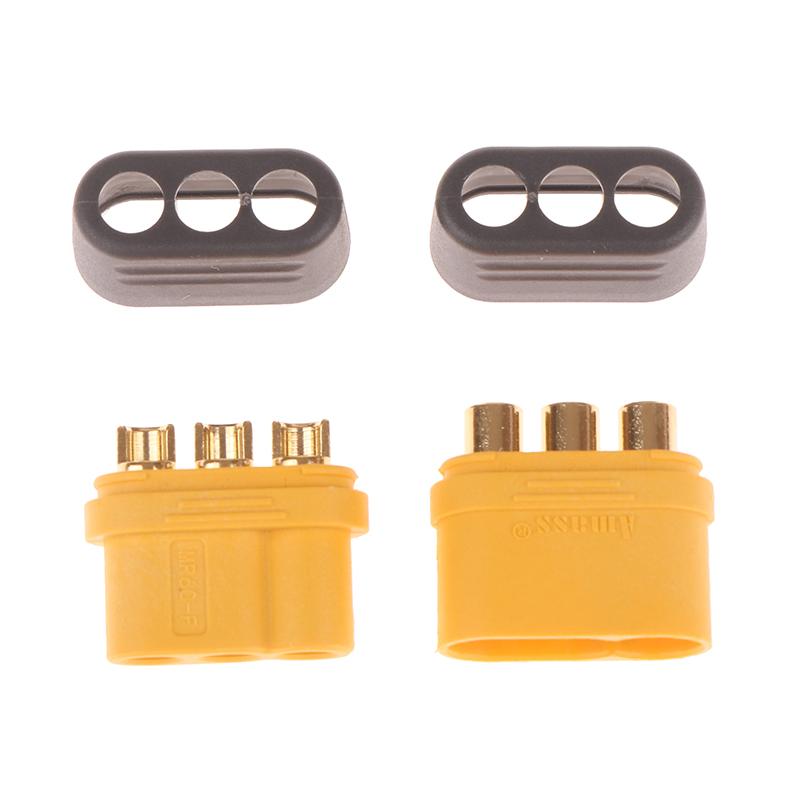 1 пара Amass Mr60 Plug 3,5 мм 3-жильный разъем T-образный разъем интерфейса с защитной крышкой для модели Rc