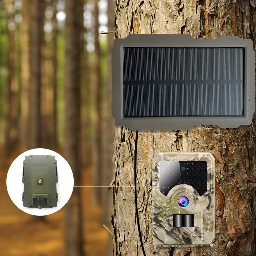 Hunting Camera Solar Panel 3000mAh Trail Camera Solar Charging Battery Panel with Rotating Mounting Bracket