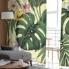 Плюмерия Монстера и пальмовая прозрачная занавеска для гостиной, спальни, вуаль, занавески для окон, занавески из органзы, вечерние тюлевые шторы