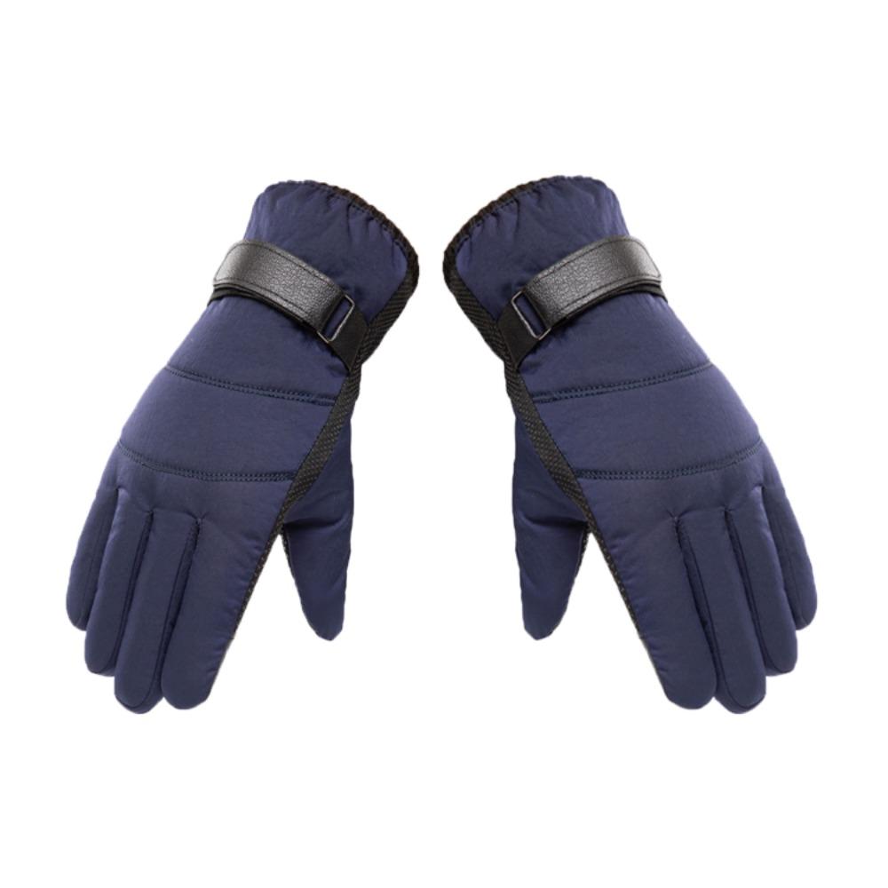 Держите в тепле Мужские варежки Водонепроницаемые перчатки для вождения Простые зимние лыжные перчатки Женские