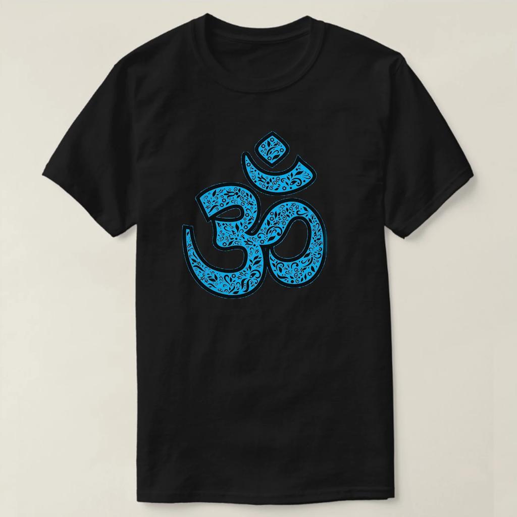 Ornate Om Symbol T Shirt High Quality Cotton Large Sizes Breathable Top Loose Casual Tshirt S3XL