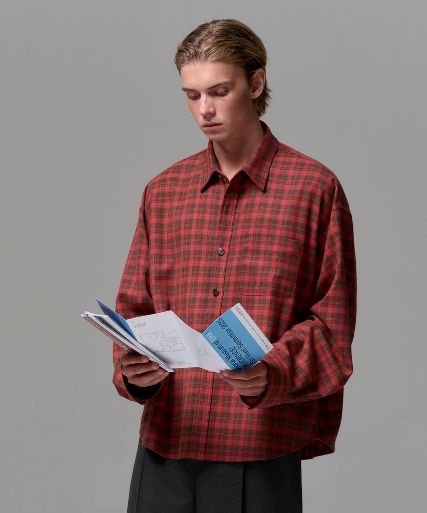 ERA Unisex Vintage Check Shirt - Red