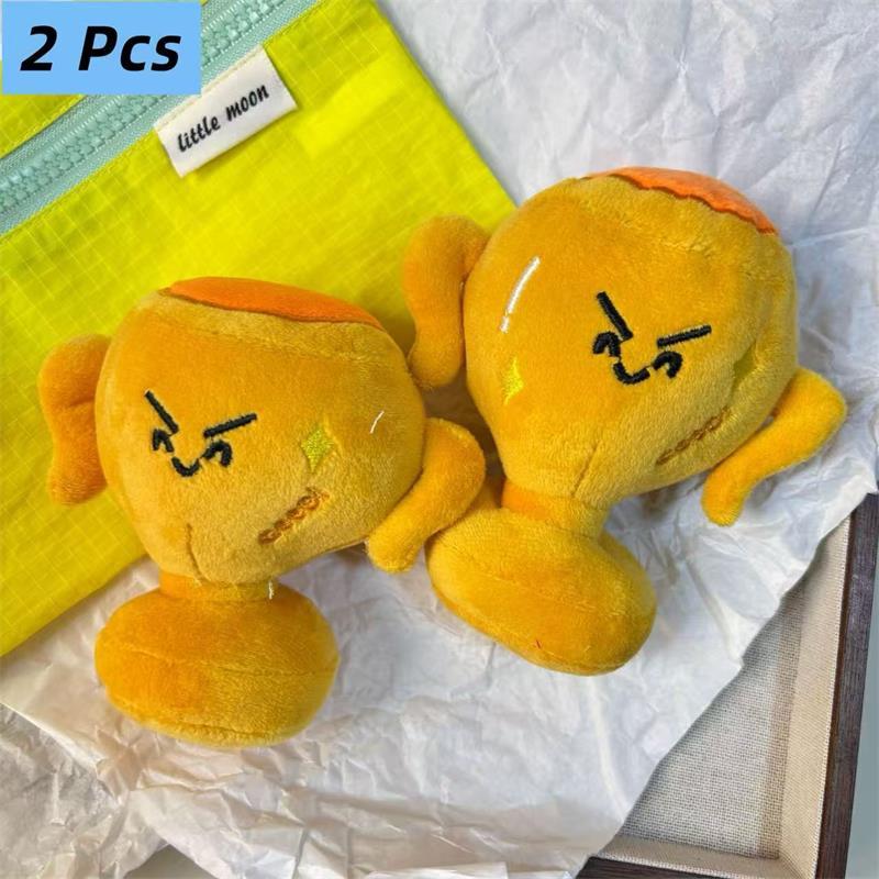 1/2Pcs Cute Victory Trophy Mascot Plush Doll Stuffed Toy Keychain Pendant Bag Hanging Charm Keyring Lucky Blessing Souvenir Gift