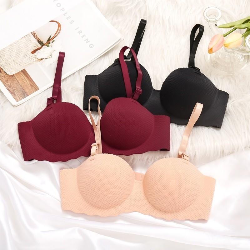 FINETOO Бесшовный бюстгальтер, удобное беспроводное нижнее белье для женщин, нескользящие бюстгальтеры без бретелек