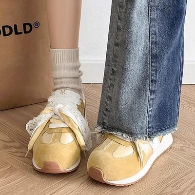 Ранняя весна ретро ощущение легкие моральные тренировочные туфли женские туфли на платформе весна и осень 2025 новые ретро усиливающие повседневные спортивные туфли