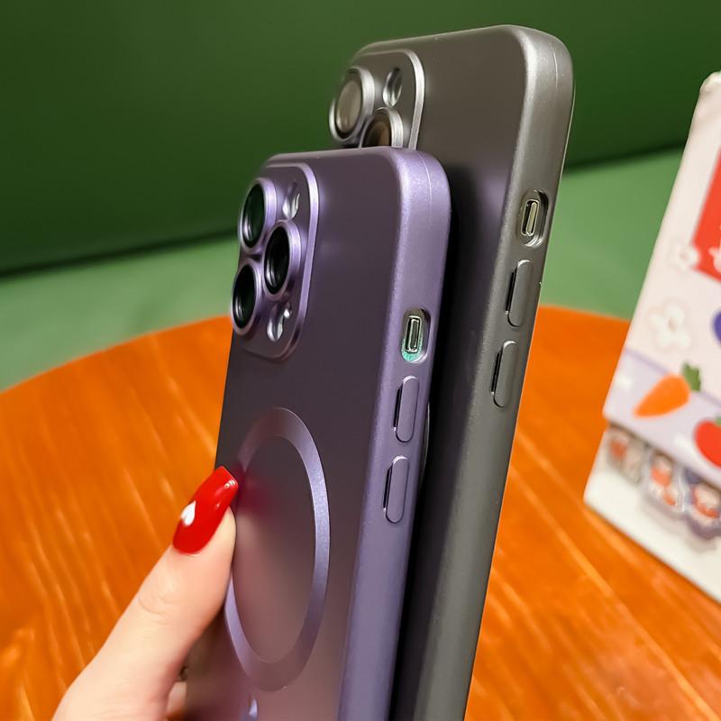 Подходит для чехла на мобильный телефон iphone17promax 17 силиконовый 16plus магнитное притяжение Apple 15 аэрозольная краска 14 нишевый 13 мягкий