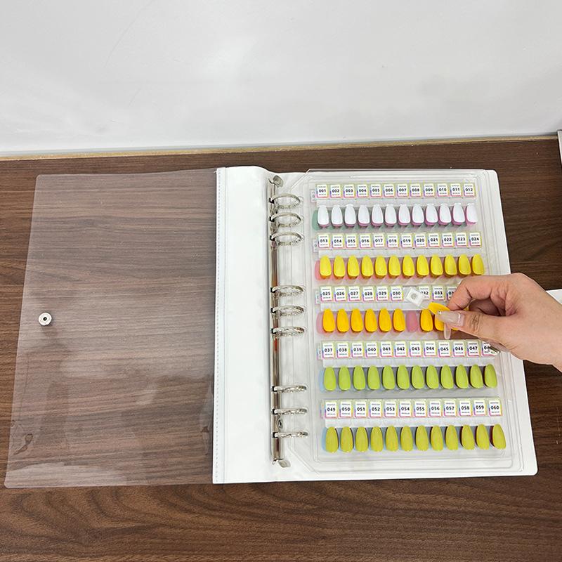 Nail Color Palette Magnetic Acrylic Color Card Book Nail Polish Glue Sample Display Tool Nail Wearing Style Sample Display Board