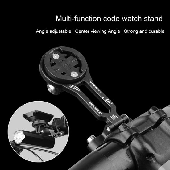 Adjustable Bike Computer Mount Front Cycling Computer Extension Bracket Road Bikes Integrated Handlebar Computer Holder for Garmin Cateye Bryton