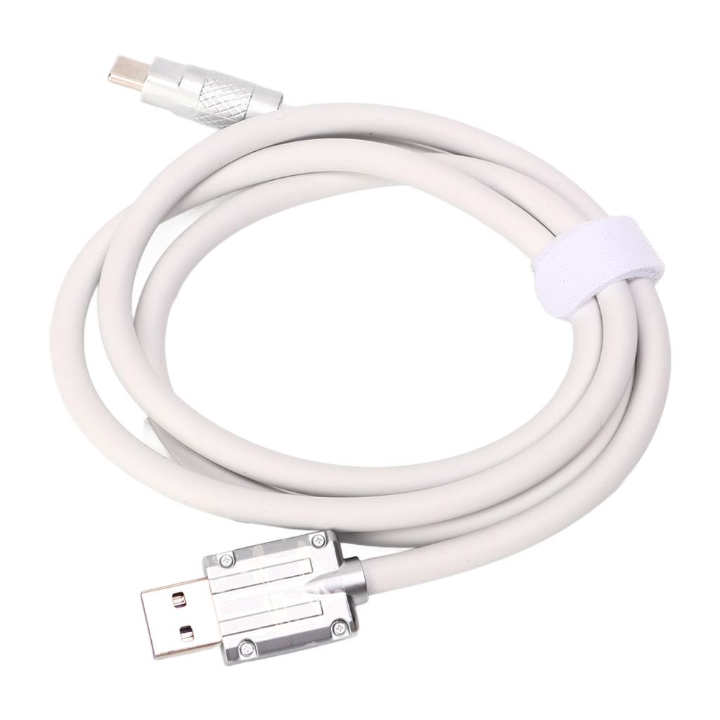 Зарядный шнур USB C 66 Вт, быстрая зарядка, жидкий силикон, утолщенный кабель для зарядки типа C для телефона