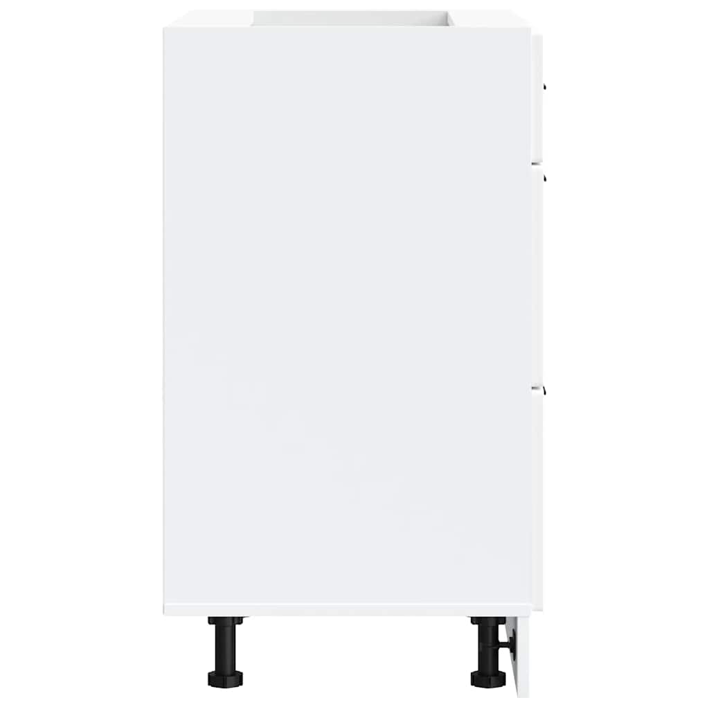 Kitchen Base Cabinet Porto in White Particleboard