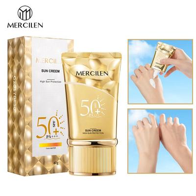 Солнцезащитный крем «Кошачий глаз», 40 г, изолирующий УФ-солнцезащитный крем, черный SPF50+PA+++, солнцезащитный лосьон высокой мощности