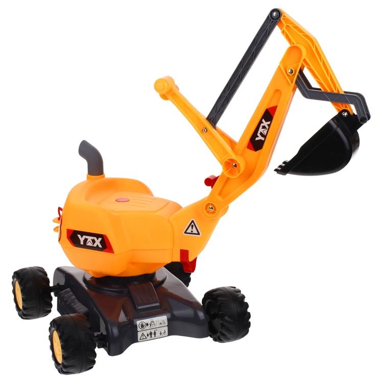 Rotary Excavator Machine on Wheels Ride-on Moving Bucket