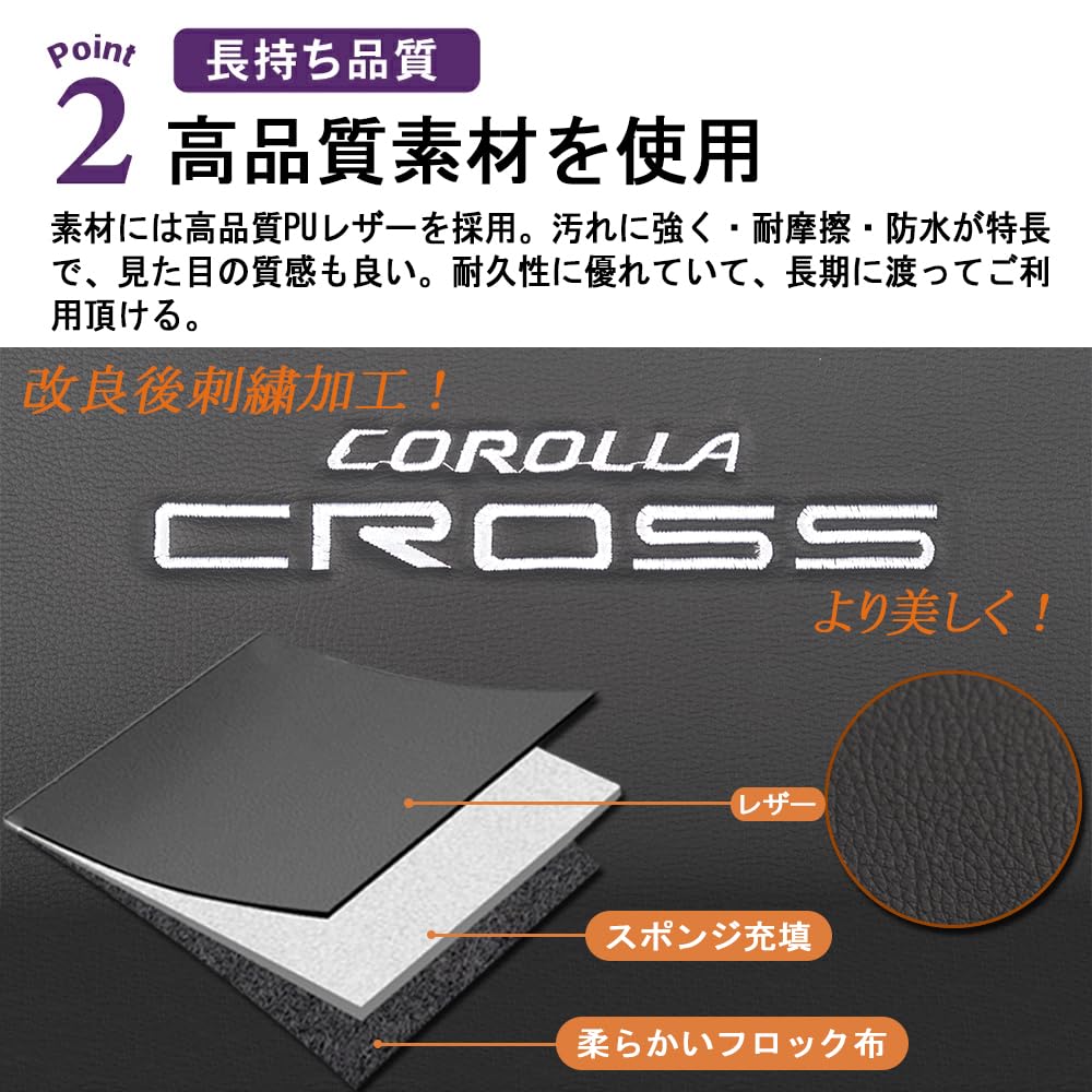 Toyota Corolla Cross 10-й серии (С сентября 2021 г.) Эксклюзивный протектор спинки сиденья, задний протектор сиденья, защита салона от пятен с логотипом