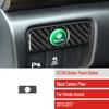 Carbon Fiber Interior ECON Button Panel Cover Trim For Honda Accord 2013-2017