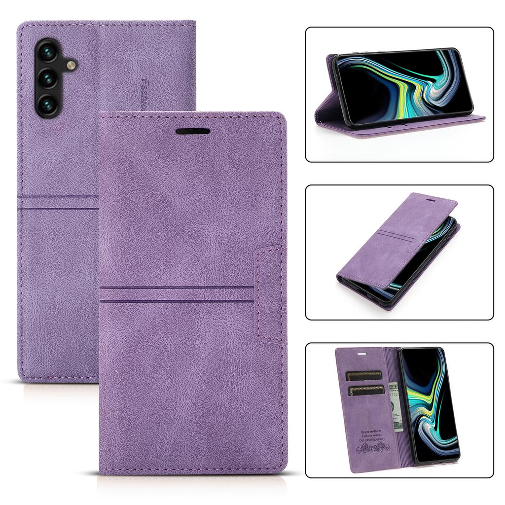 For Samsung Galaxy A35 5G Cell Phone Case Magnetic Auto Closing Flip Stand Wallet Leather Cover